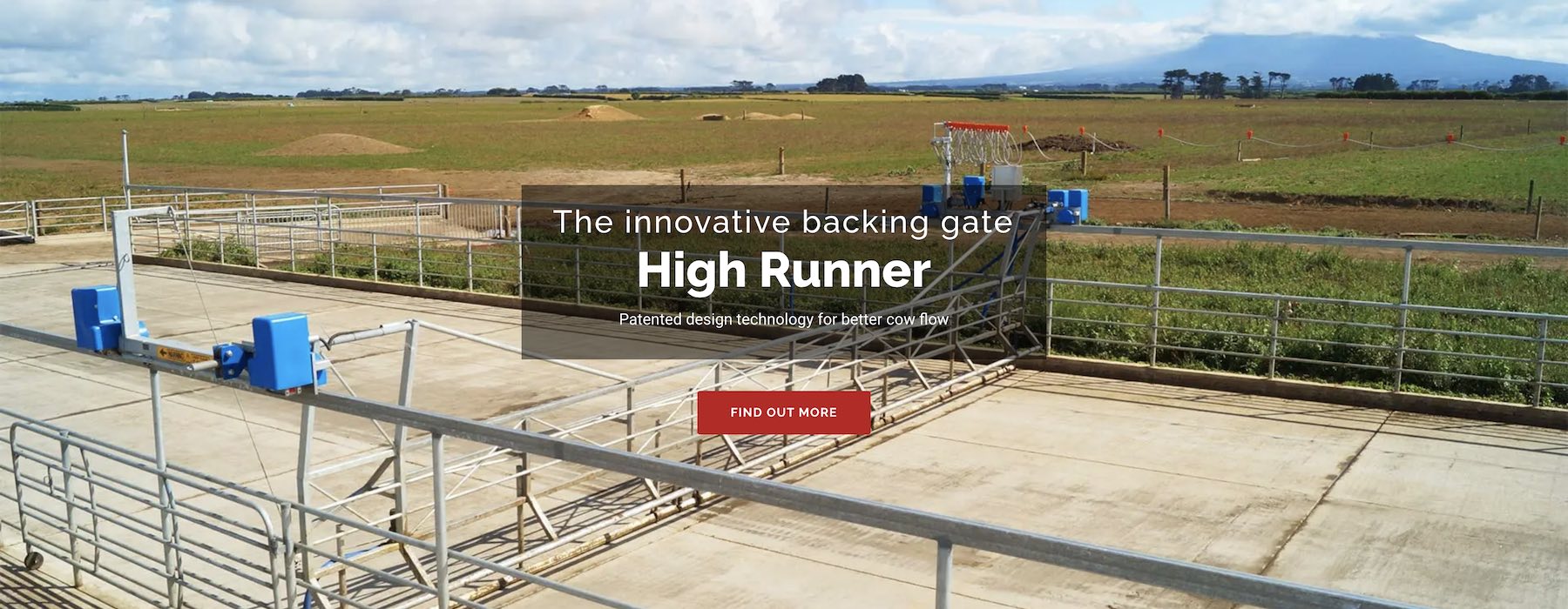 High Runner by Michael Bloemen Engineering - the backing gate for Taranaki Farmers